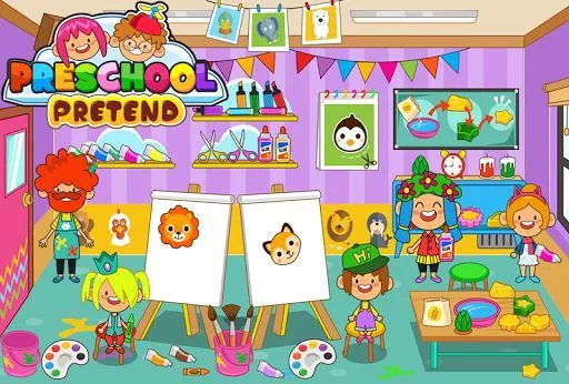 Изображение игры: Pretend Preschool - Kids School Learning Games