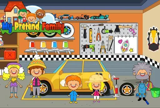 Изображение игры: My Pretend Home & Family - Kids Play Town Games!