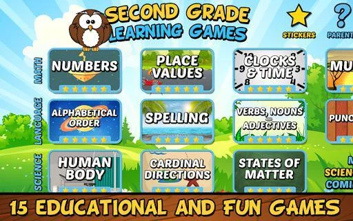 Изображение игры: Second Grade Learning Games Free