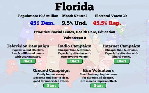 Изображение игры: Campaign Manager - An Election Simulator