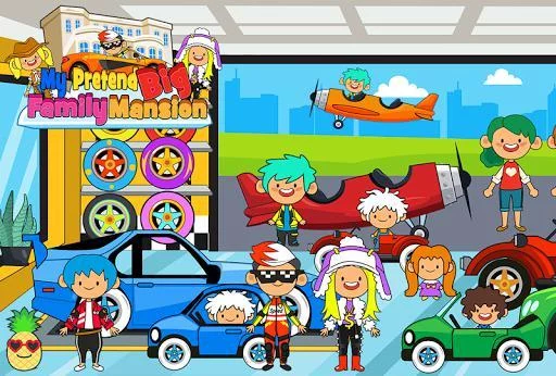 Изображение игры: My Pretend Family Mansion - Big Friends Dollhouse