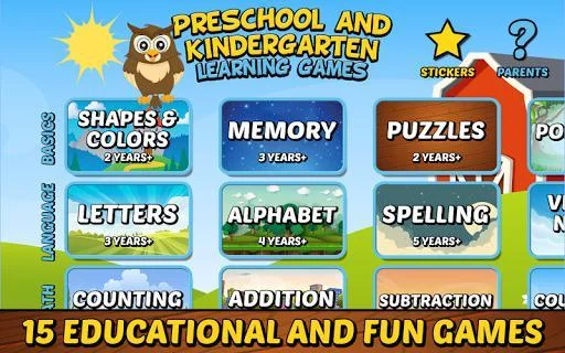 Изображение игры: Preschool and Kindergarten Learning Games (SE)