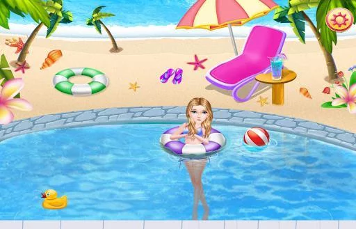 Изображение игры: Princess Swimming Pool Fun
