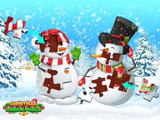 Изображение игры: Christmas Jigsaw Puzzle - Crazy Fun Games