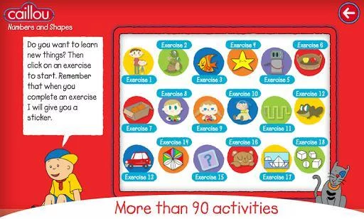 Изображение игры: Caillou learning for kids
