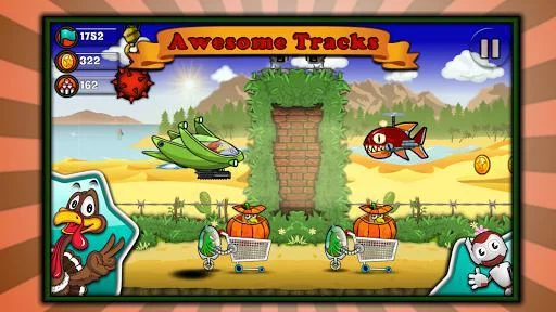Изображение игры: Crazy Turkey Run & Fun - Endless running game
