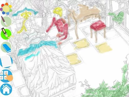 Изображение игры: Princess Puzzles and Painting