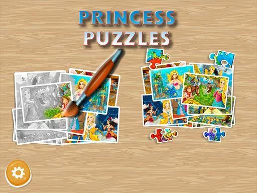Изображение игры: Princess Puzzles and Painting