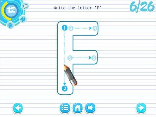 Изображение игры: Learn to write for Kids - ABC