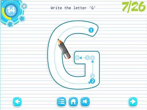 Изображение игры: Learn to write for Kids - ABC