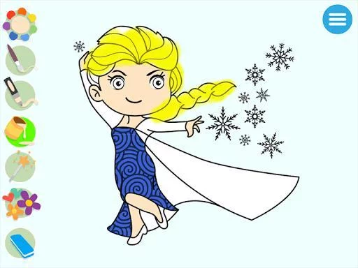 Изображение игры: Kids Princess Coloring Book 🎨