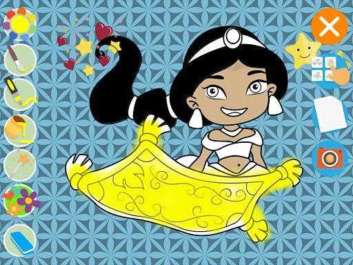 Изображение игры: Kids Princess Coloring Book 🎨