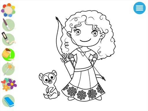 Изображение игры: Kids Princess Coloring Book 🎨