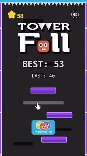 Изображение игры: Tower Fall - Addictive action block falling game