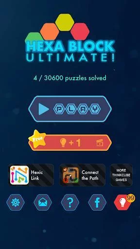Изображение игры: Hexa Block Ultimate - with spin! Logic Puzzle Game