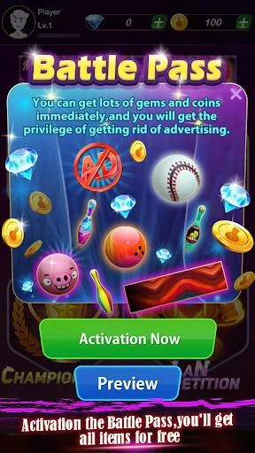 Изображение игры: 3D Bowling Master