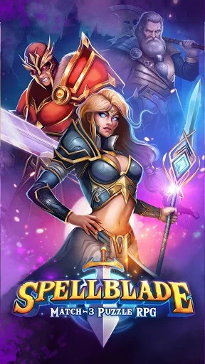 Изображение игры: Spellblade: Match-3 Puzzle RPG
