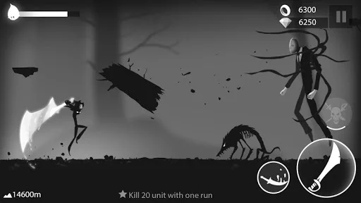 Изображение игры: Stickman Run: Shadow Adventure