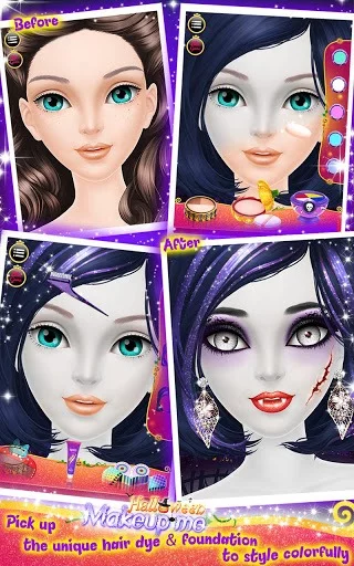 Изображение игры: Halloween Makeup Me