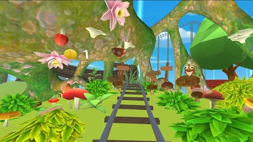 Изображение игры: Funny Rollercoaster VR Cardboard