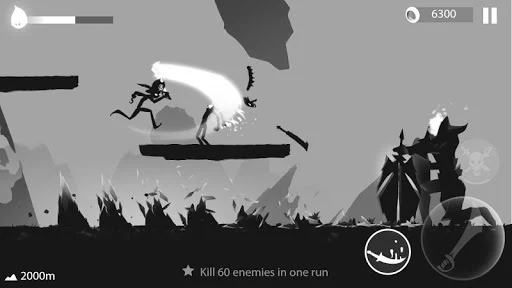 Изображение игры: Stickman Run: Shadow Adventure
