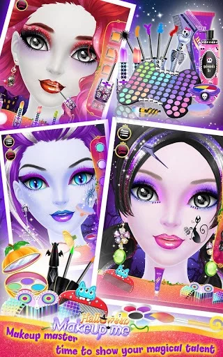Изображение игры: Halloween Makeup Me