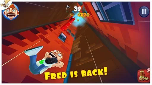 Изображение игры: Super Falling Fred