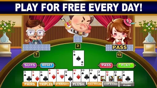 Изображение игры: BIG 2: Free Big 2 Card Game & Big Two Card Hands!