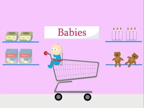 Изображение игры: Toddler Shopping
