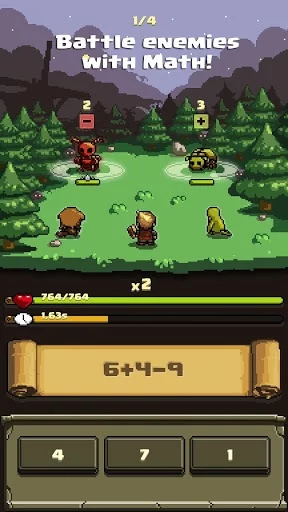 Изображение игры: Math and Sorcery - Math Battle RPG
