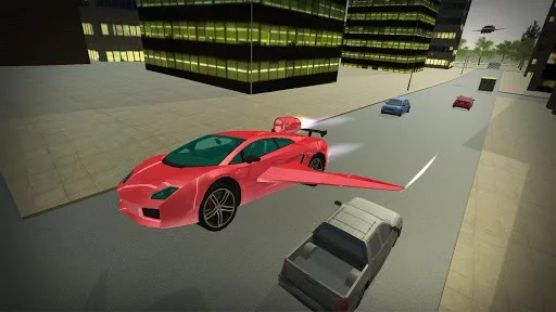 Изображение игры: Flying Car Simulator 2018: Air Stunts