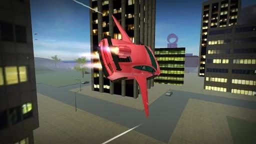 Изображение игры: Flying Car Simulator 2018: Air Stunts