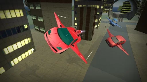Изображение игры: Flying Car Simulator 2018: Air Stunts