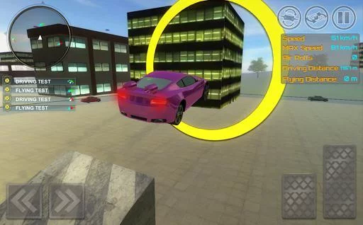 Изображение игры: Flying Car Simulator 2018: Air Stunts