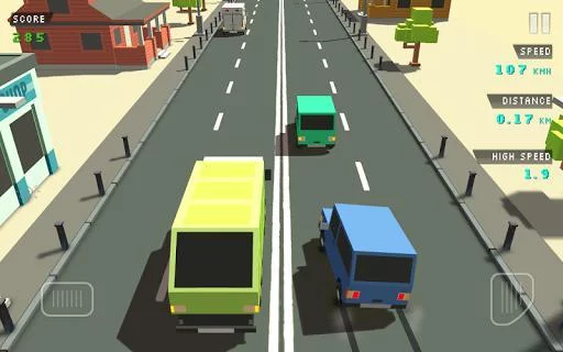 Изображение игры: Blocky Traffic Racer