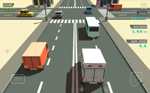 Изображение игры: Blocky Traffic Racer