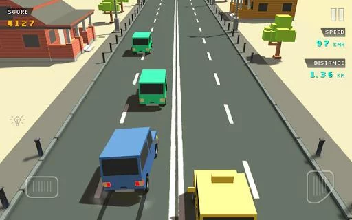 Изображение игры: Blocky Traffic Racer