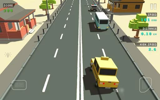Изображение игры: Blocky Traffic Racer