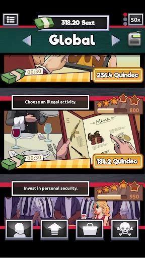 Изображение игры: Idle Mafia Inc. - Noire Mob Godfather Clicker Game