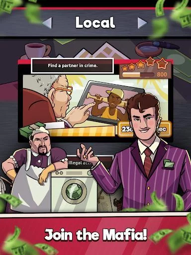 Изображение игры: Idle Mafia Inc. - Noire Mob Godfather Clicker Game