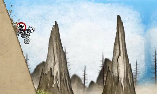 Изображение игры: Stickman Downhill Motocross