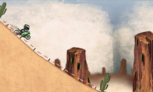 Изображение игры: Stickman Downhill Motocross