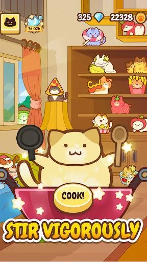 Изображение игры: Baking of: Food Cats - Cute Kitty Collecting Game