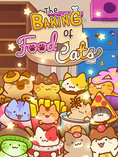 Изображение игры: Baking of: Food Cats - Cute Kitty Collecting Game