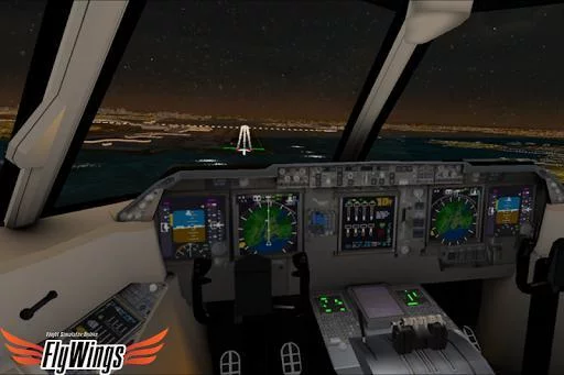 Изображение игры: Flight Simulator Night NY HD