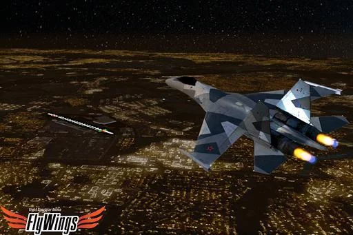 Изображение игры: Flight Simulator Night NY HD