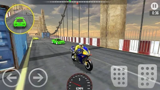 Изображение игры: Car vs Bike Racing
