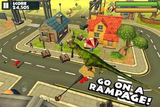 Изображение игры: Jurassic Rampage: Smash City