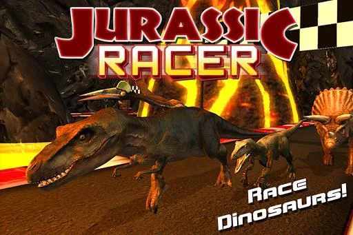 Изображение игры: Jurassic Racer Dinosaur Racing