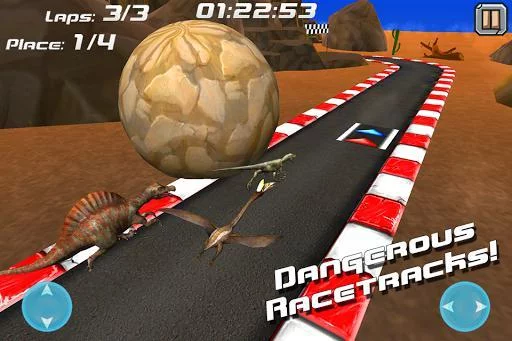 Изображение игры: Jurassic Racer Dinosaur Racing